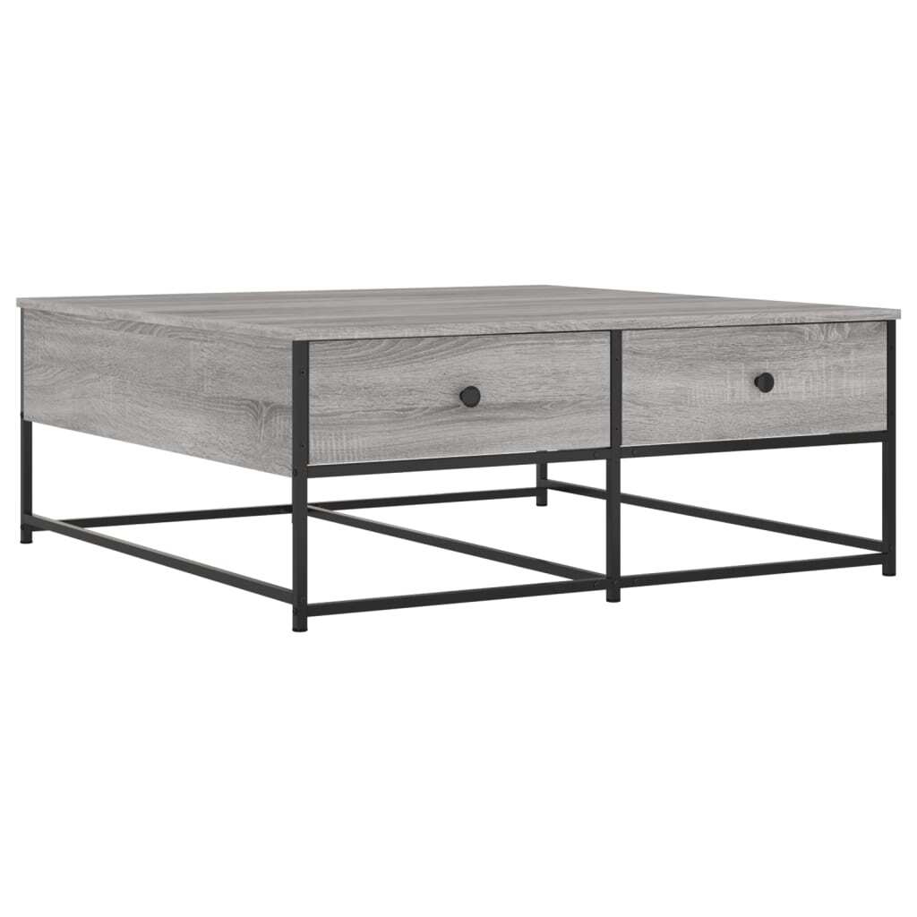 Coffee Table Grey Sonoma 100x99x40 cm Engineered Wood