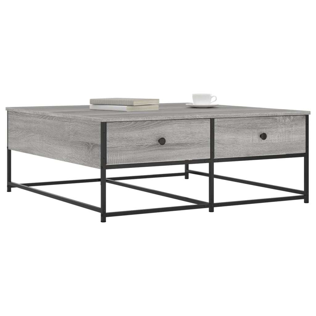 Coffee Table Grey Sonoma 100x99x40 cm Engineered Wood