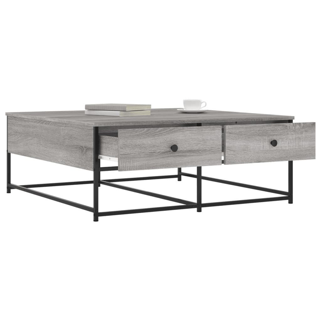 Coffee Table Grey Sonoma 100x99x40 cm Engineered Wood