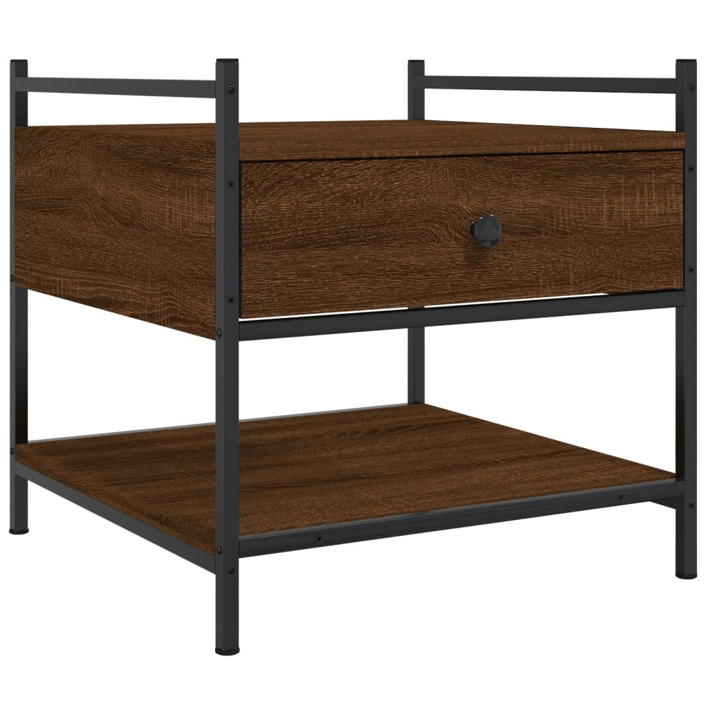 Coffee Table Brown Oak 50x50x50 cm Engineered Wood