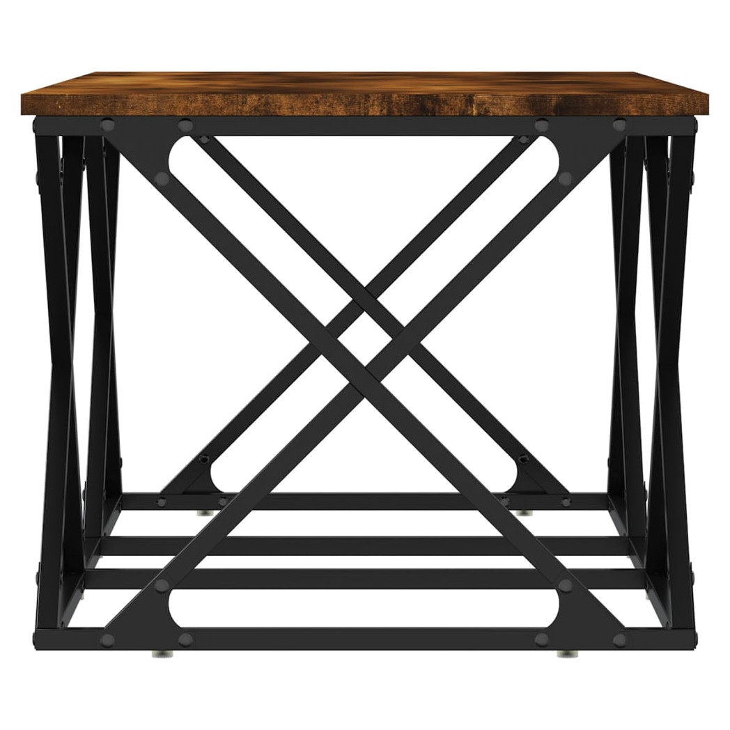 Coffee Table Smoked Oak 100x49x40 cm Engineered Wood