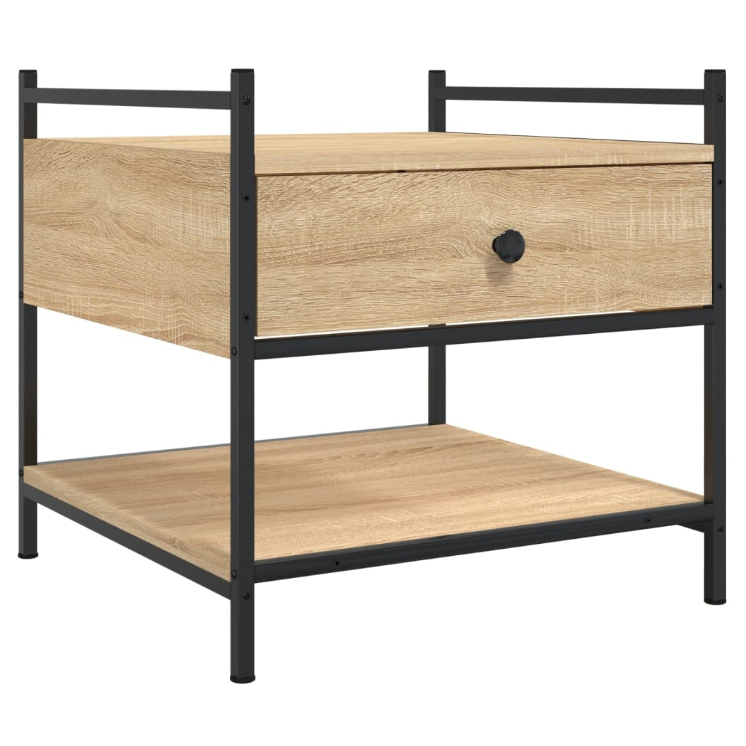 Coffee Table Sonoma Oak 50x50x50 cm Engineered Wood