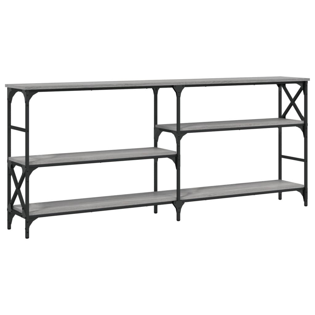Console Table Grey Sonoma 180x29x76.5 cm Engineered Wood