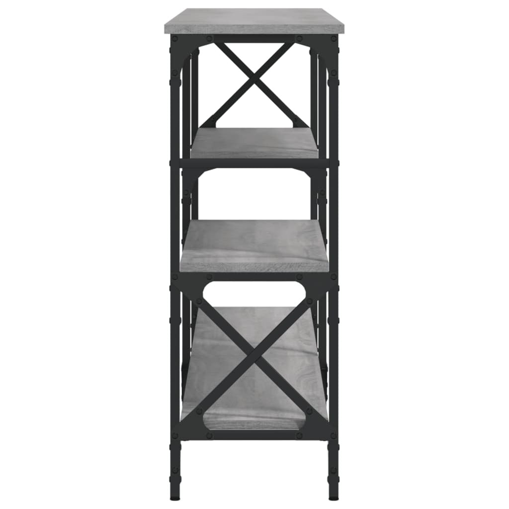 Console Table Grey Sonoma 180x29x76.5 cm Engineered Wood