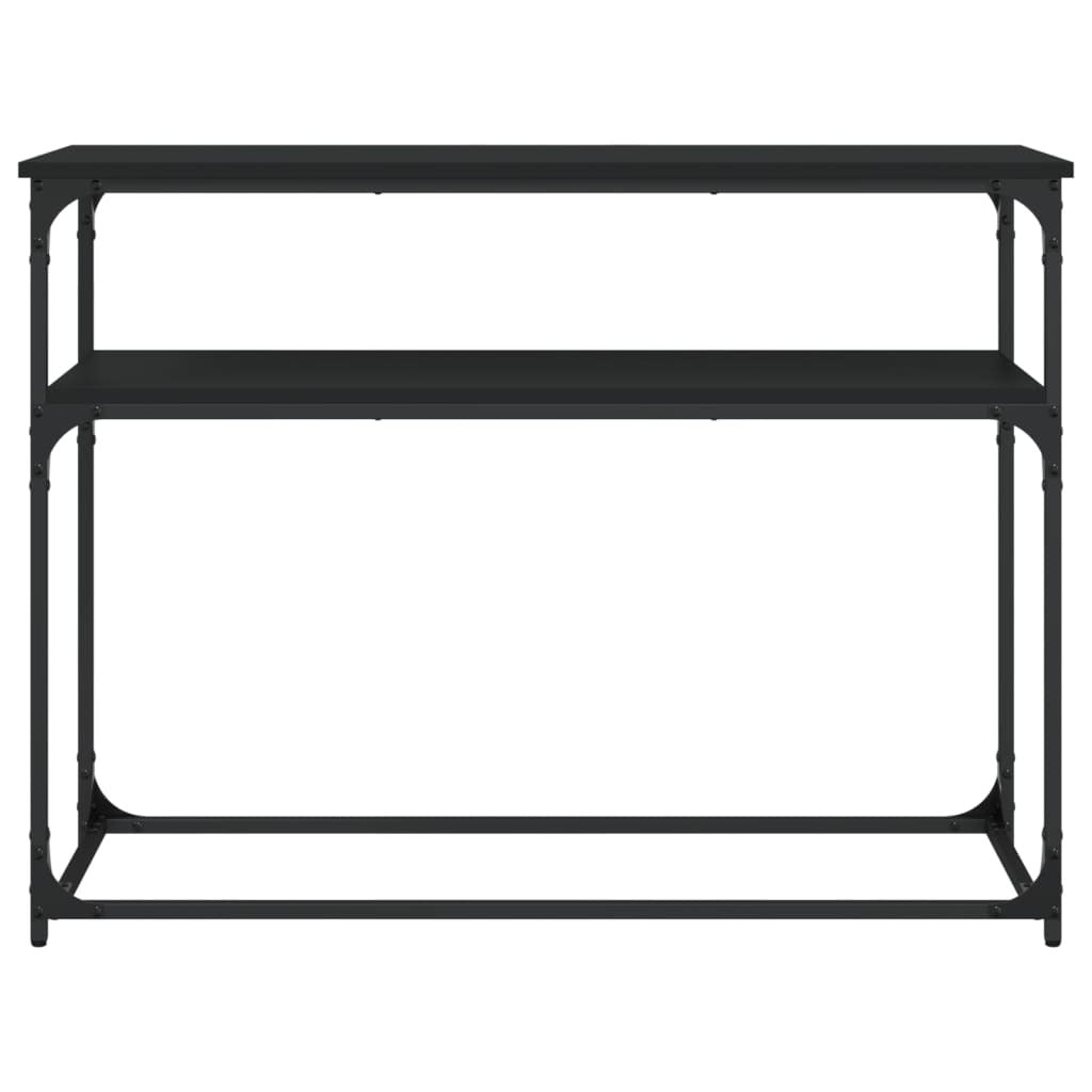 Console Table Black 100x35.5x75 cm Engineered Wood