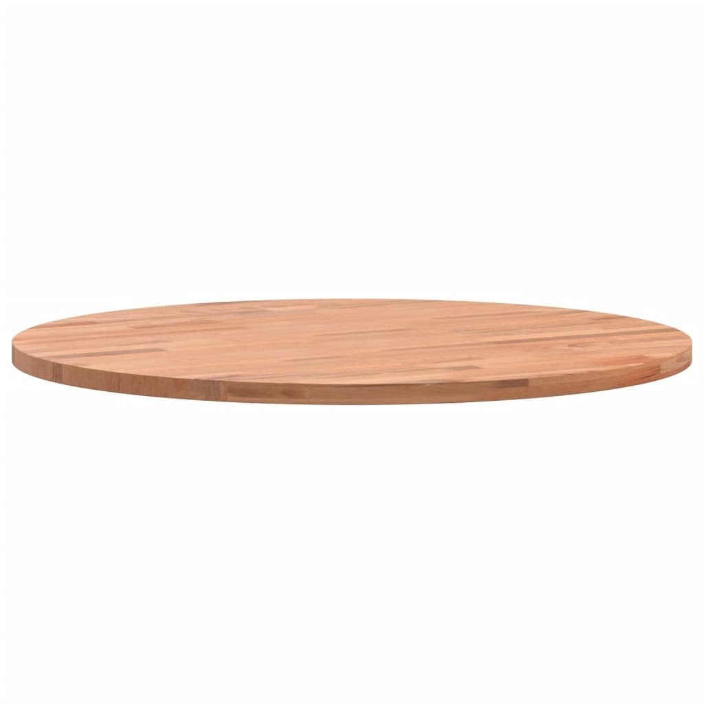Table Top 50x1.5 cm Round Solid Wood Beech