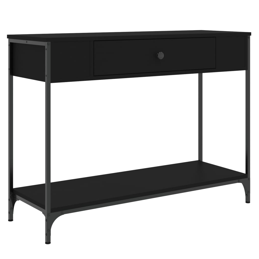 Console Table Black 100x34.5x75 cm Engineered Wood