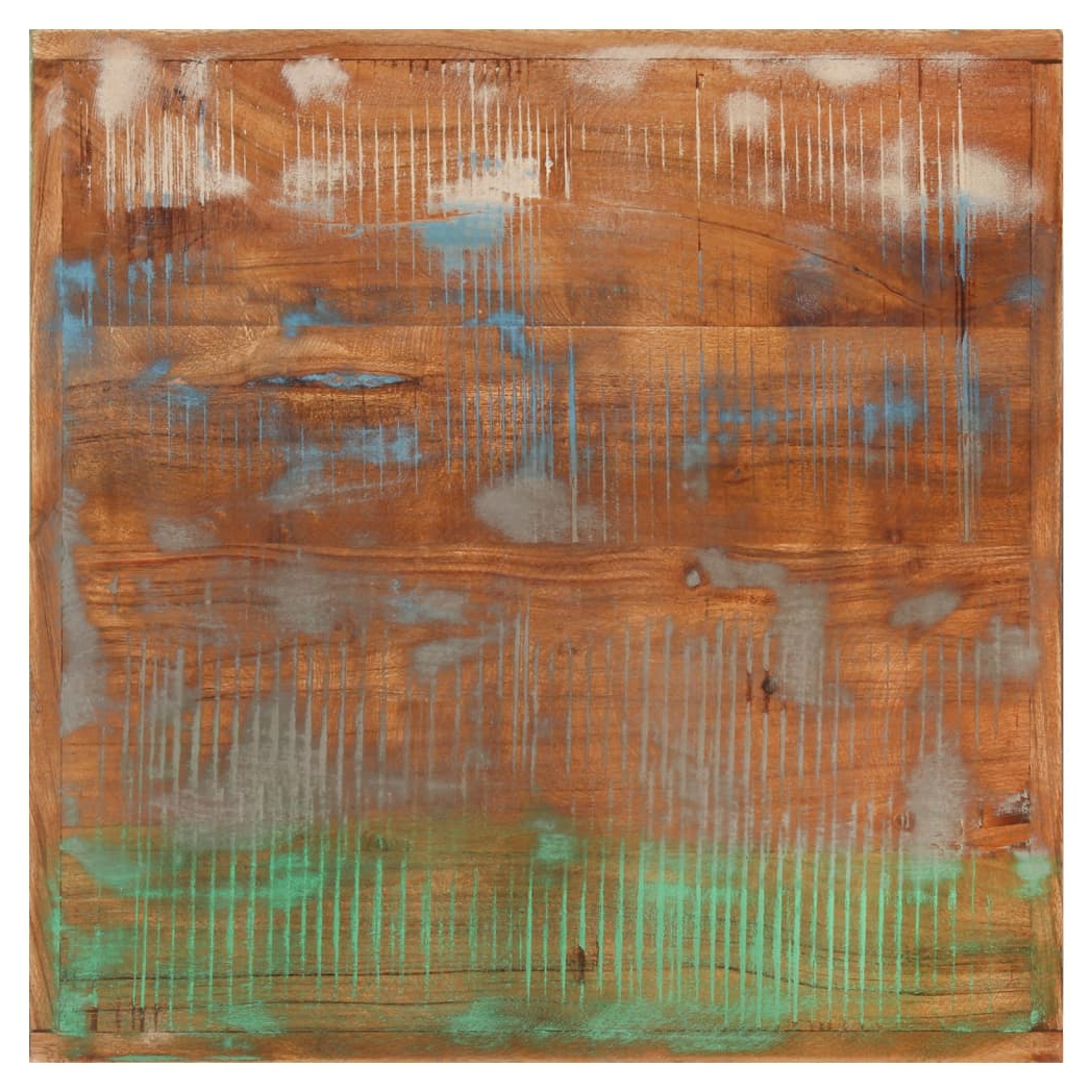 Bar Table 55x55x107 cm Solid Wood Reclaimed and Iron