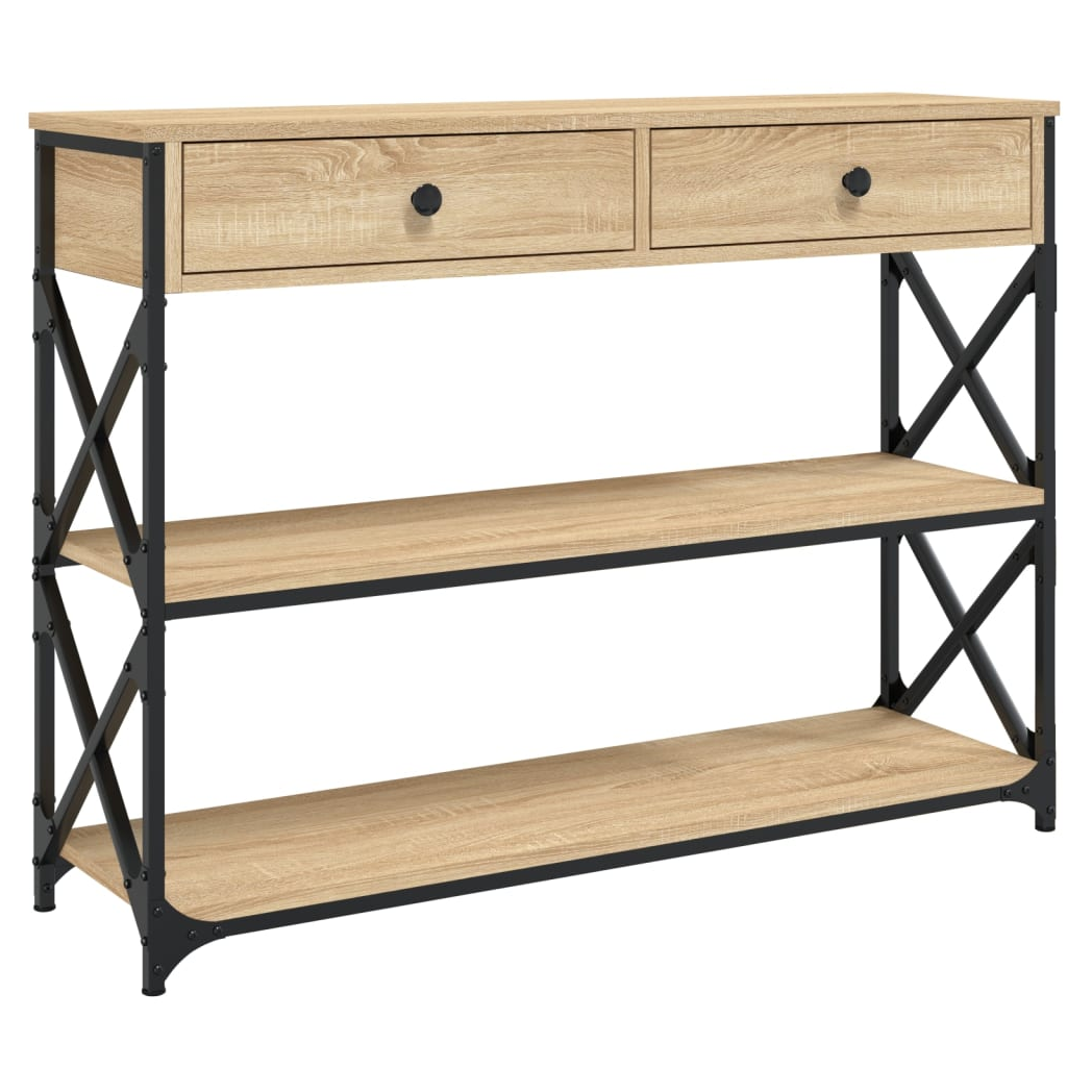 Console Table Sonoma Oak 100x28x75 cm Engineered Wood