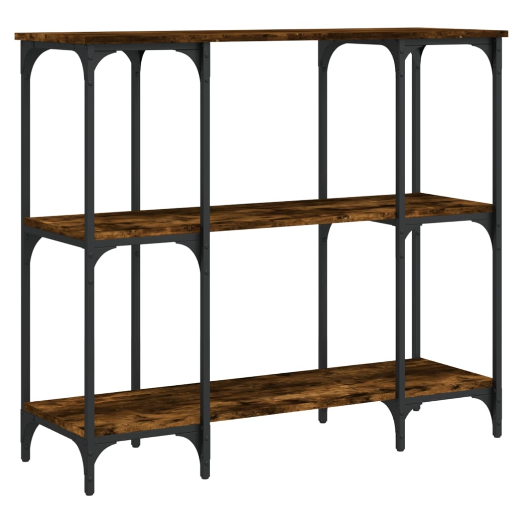 Console Table Smoked Oak 102x35x90 cm Engineered Wood