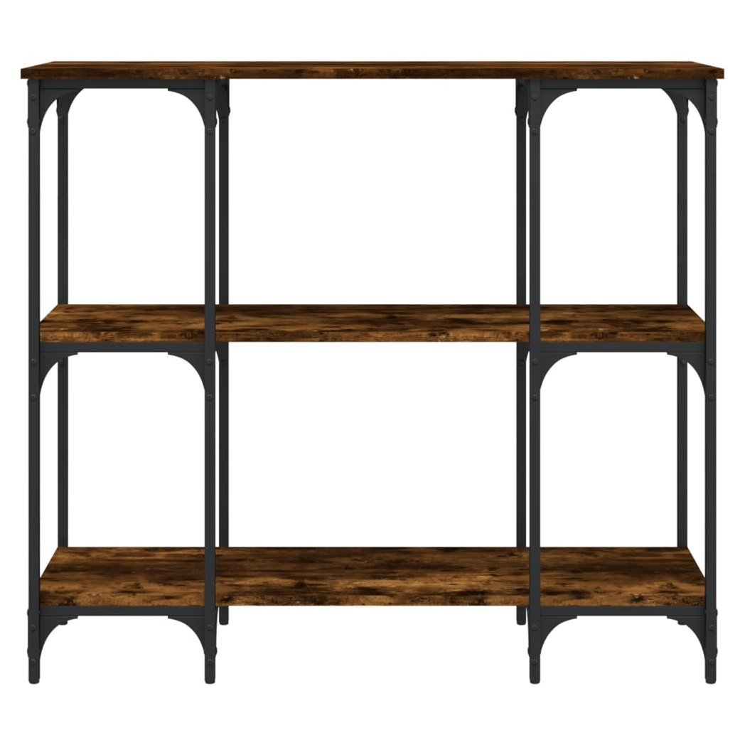 Console Table Smoked Oak 102x35x90 cm Engineered Wood