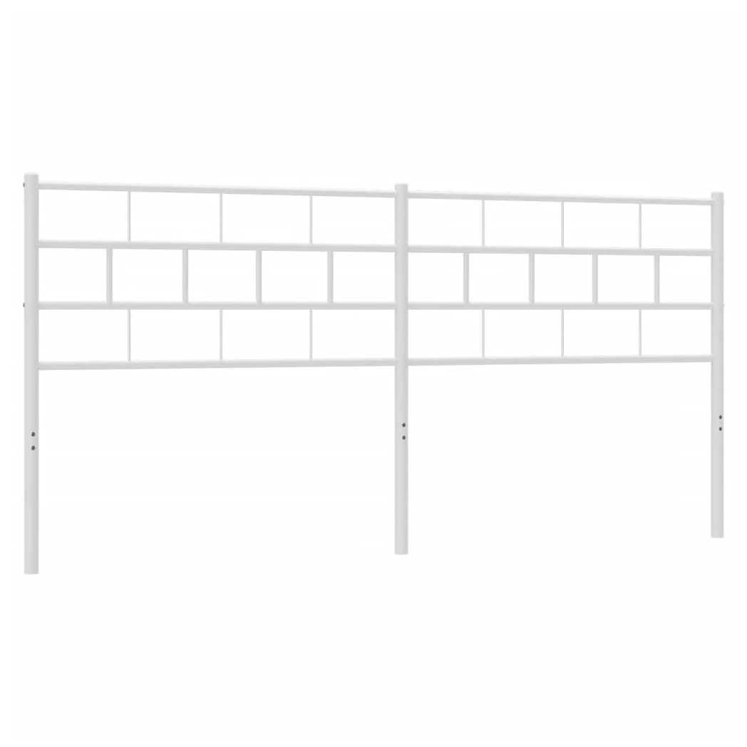 Metal Headboard White 200 cm
