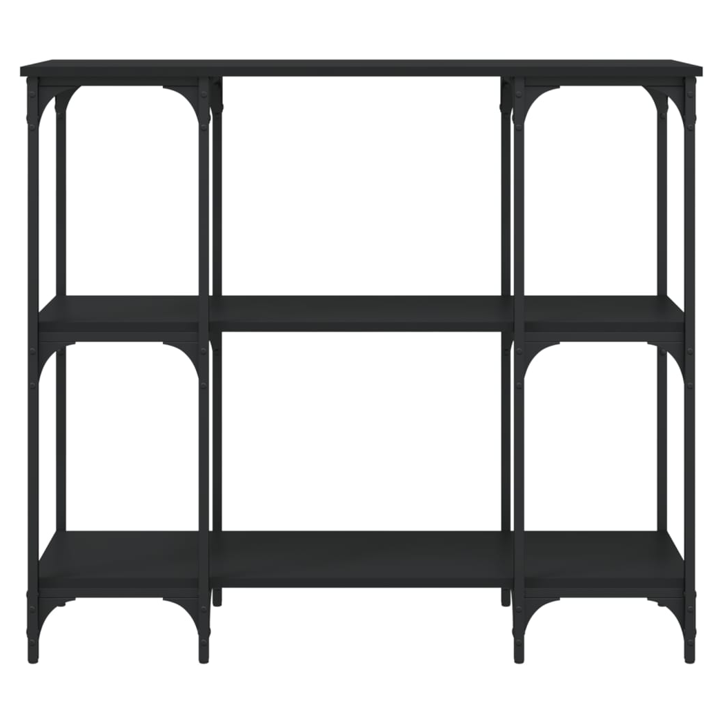 Console Table Black 102x35x90 cm Engineered Wood