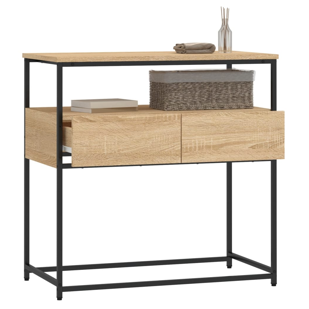 Console Table Sonoma Oak 75x40x75 cm Engineered Wood