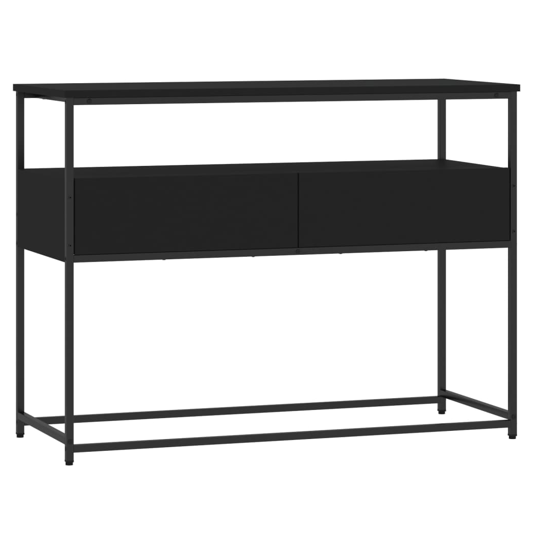 Console Table Black 100x40x75 cm Engineered Wood