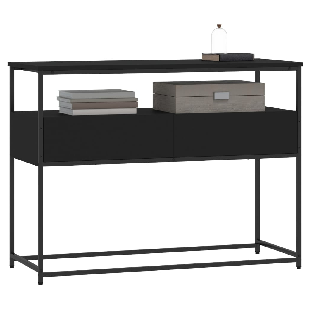 Console Table Black 100x40x75 cm Engineered Wood