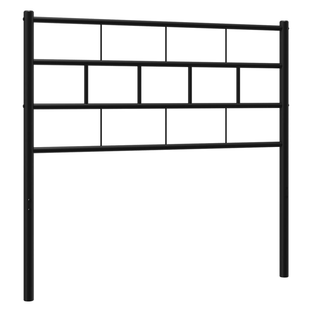Metal Headboard Black 80 cm