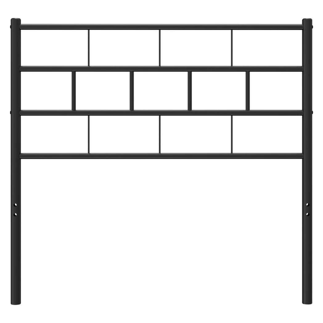 Metal Headboard Black 80 cm