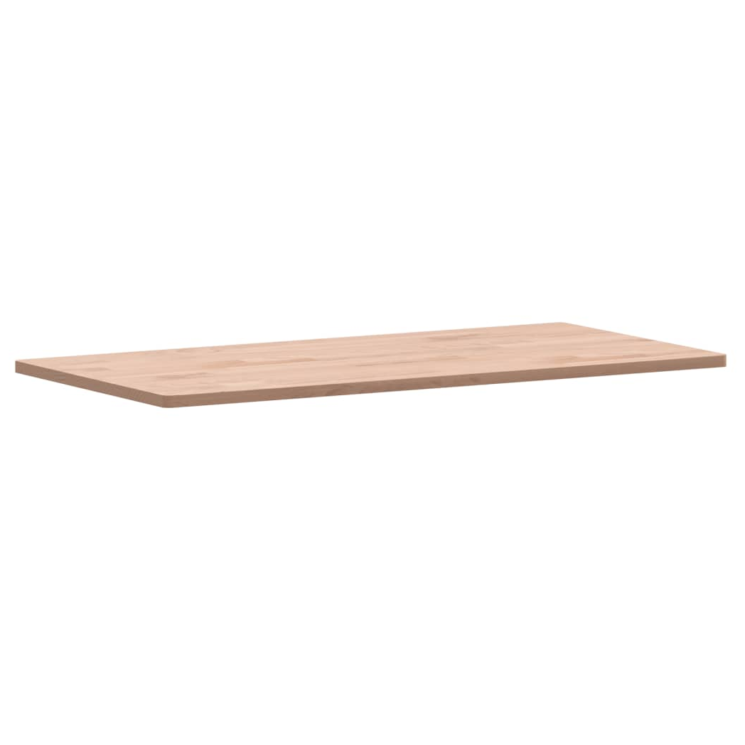 Table Top 100x50x1.5 cm Rectangular Solid Wood Beech