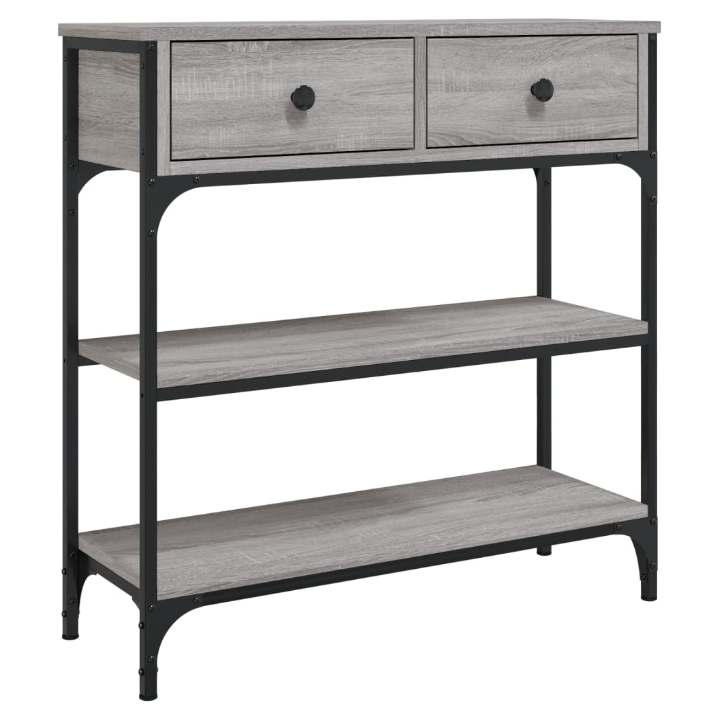 Console Table Grey Sonoma 72.5x25x75 cm Engineered Wood