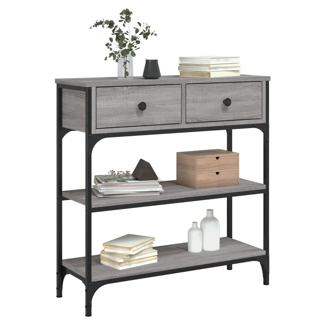 Console Table Grey Sonoma 72.5x25x75 cm Engineered Wood