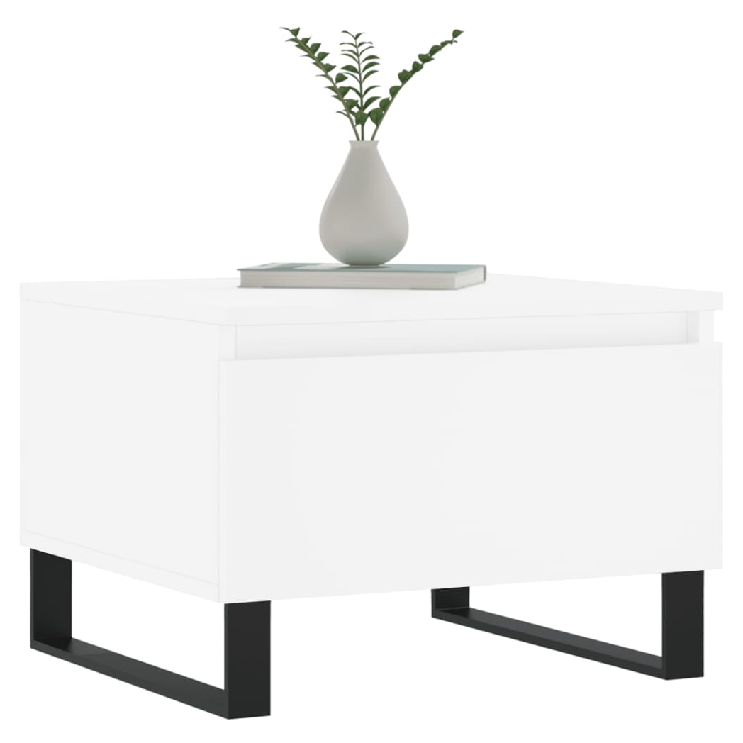 Coffee Tables 2 pcs White 50x46x35 cm Engineered Wood