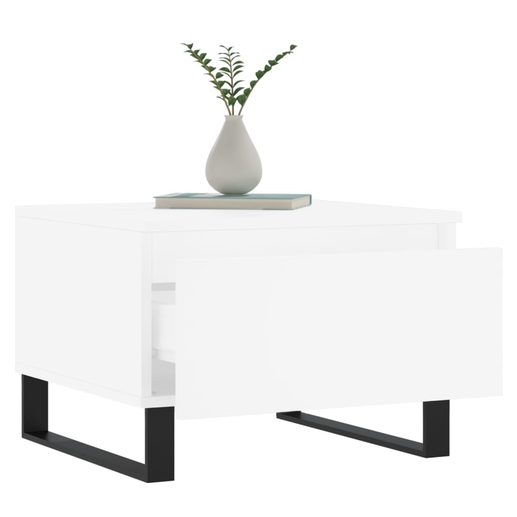 Coffee Tables 2 pcs White 50x46x35 cm Engineered Wood