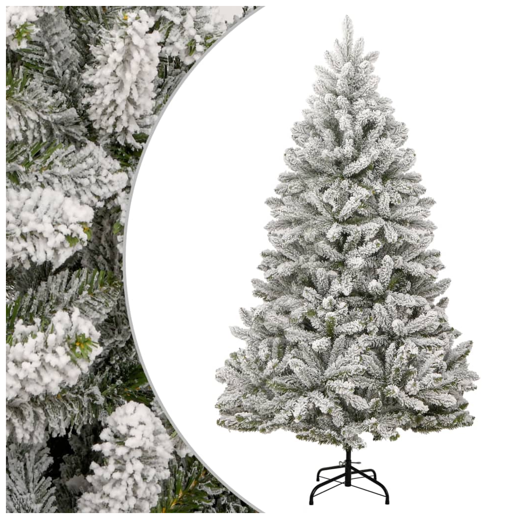 Artificial Hinged Christmas Tree with Flocked Snow 300 cm