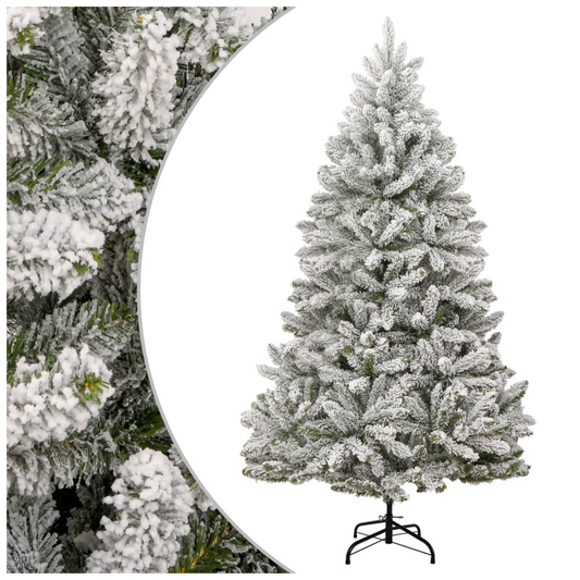 Artificial Hinged Christmas Tree with Flocked Snow 300 cm