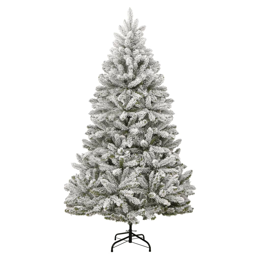 Artificial Hinged Christmas Tree with Flocked Snow 300 cm