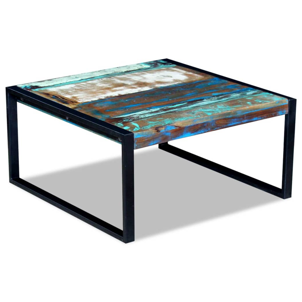 Coffee Table Solid Reclaimed Wood 80x80x40 cm