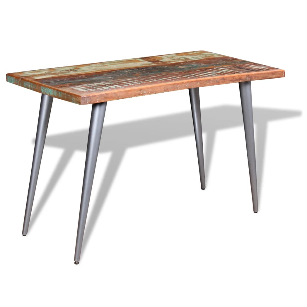 Dining Table Solid Reclaimed Wood 120x60x76 cm