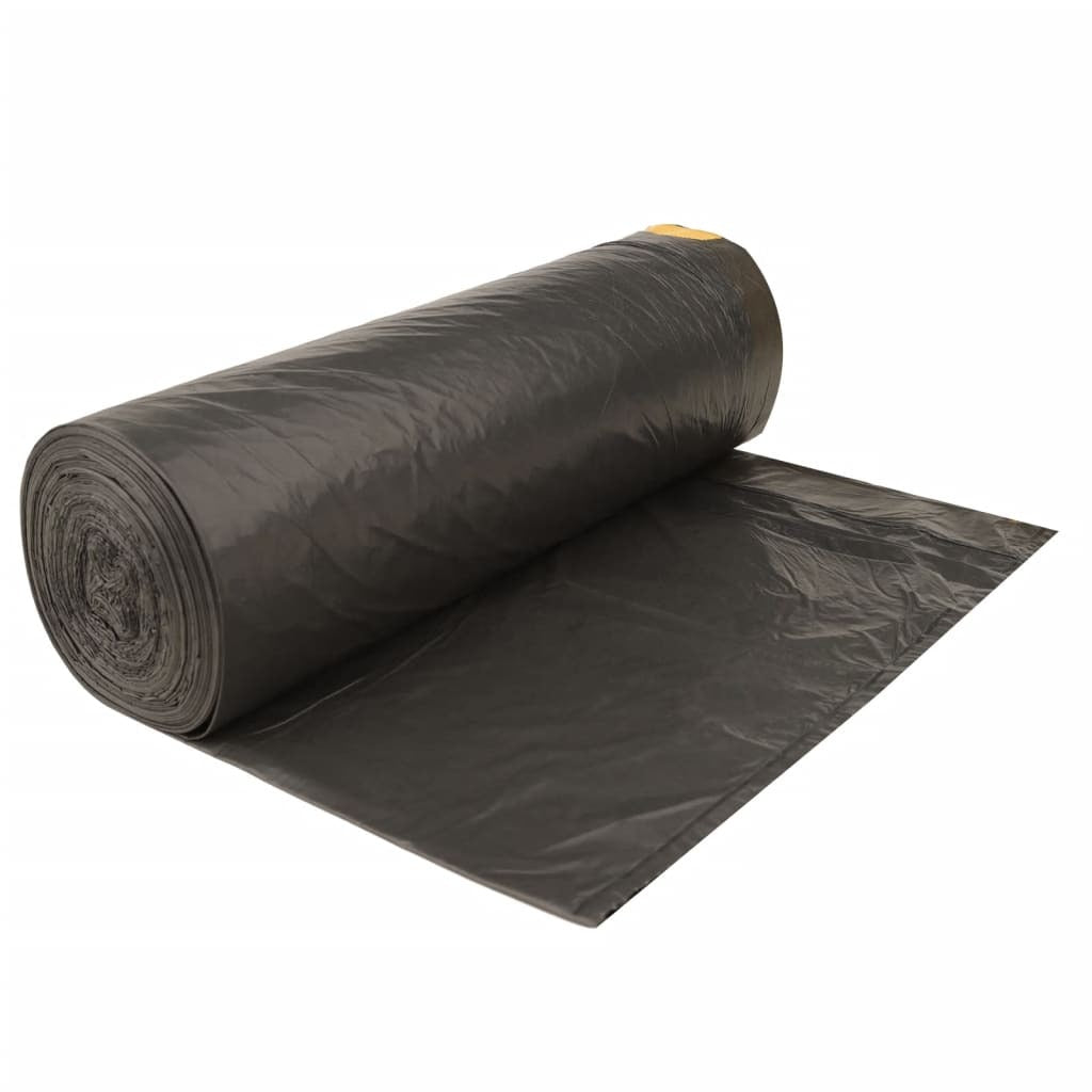 Bin Bags with Drawstrings 250 pcs Black 120 L