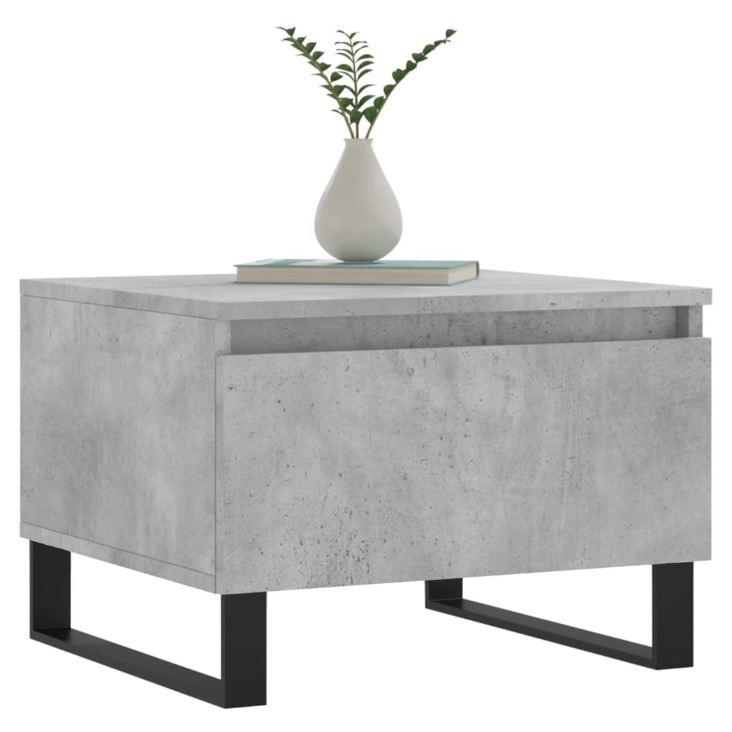 Coffee Tables 2 pcs Concrete Grey 50x46x35 cm Engineered Wood