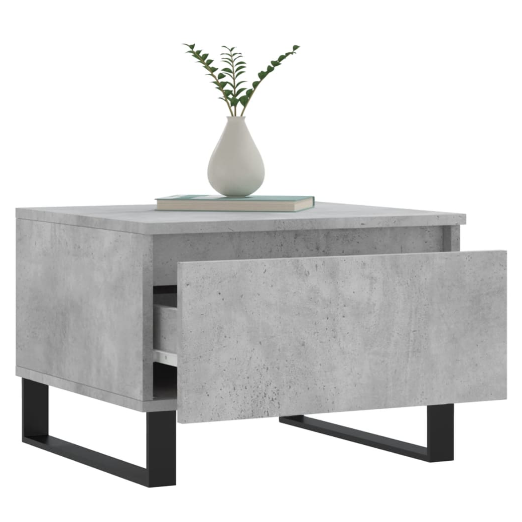 Coffee Tables 2 pcs Concrete Grey 50x46x35 cm Engineered Wood