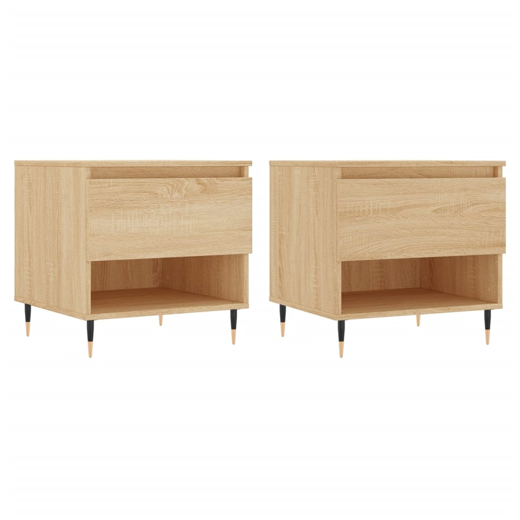 Coffee Tables 2 pcs Sonoma Oak 50x46x50 cm Engineered Wood