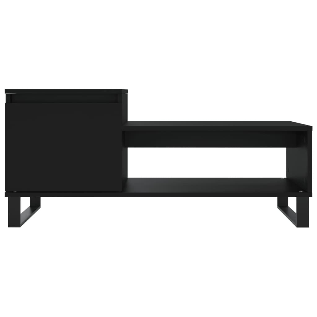 Coffee Table Black 100x50x45 cm Engineered Wood