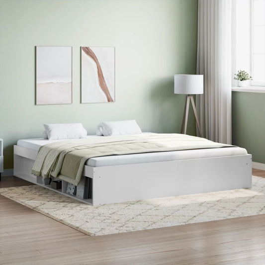 Bed Frame White 180x200 cm Super King Size