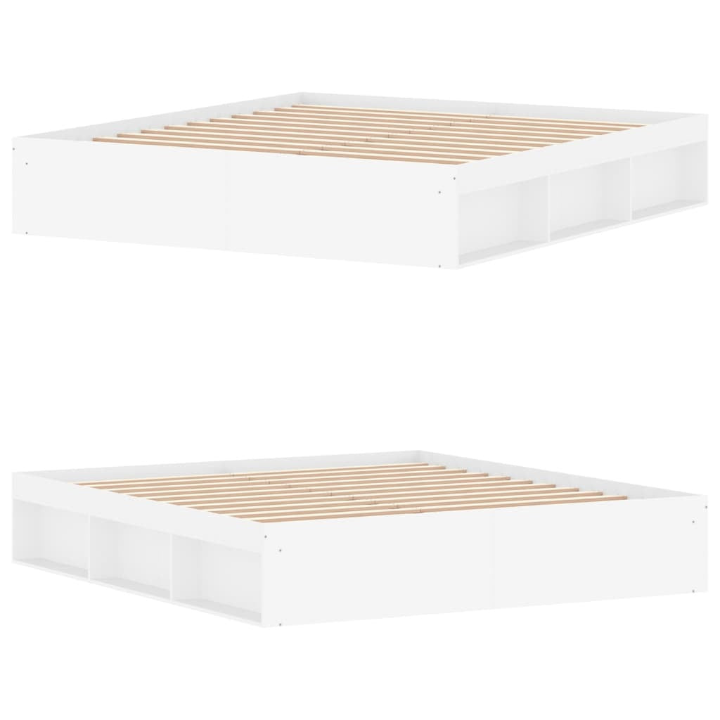 Bed Frame White 180x200 cm Super King Size