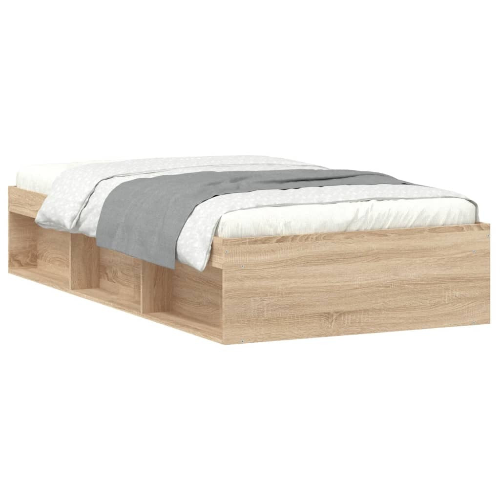 Bed Frame Sonoma Oak 100x200 cm