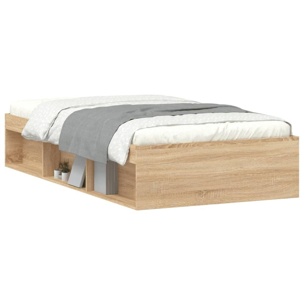 Bed Frame Sonoma Oak 100x200 cm