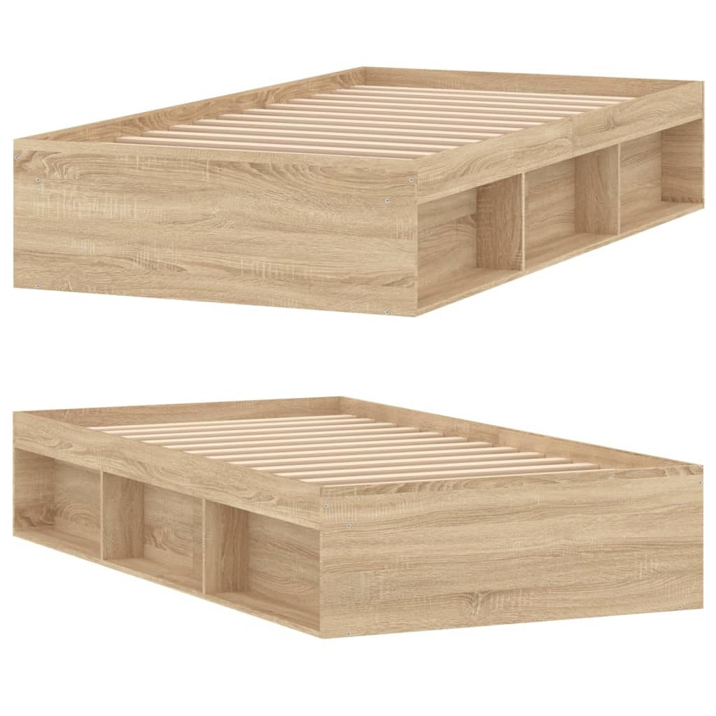 Bed Frame Sonoma Oak 100x200 cm