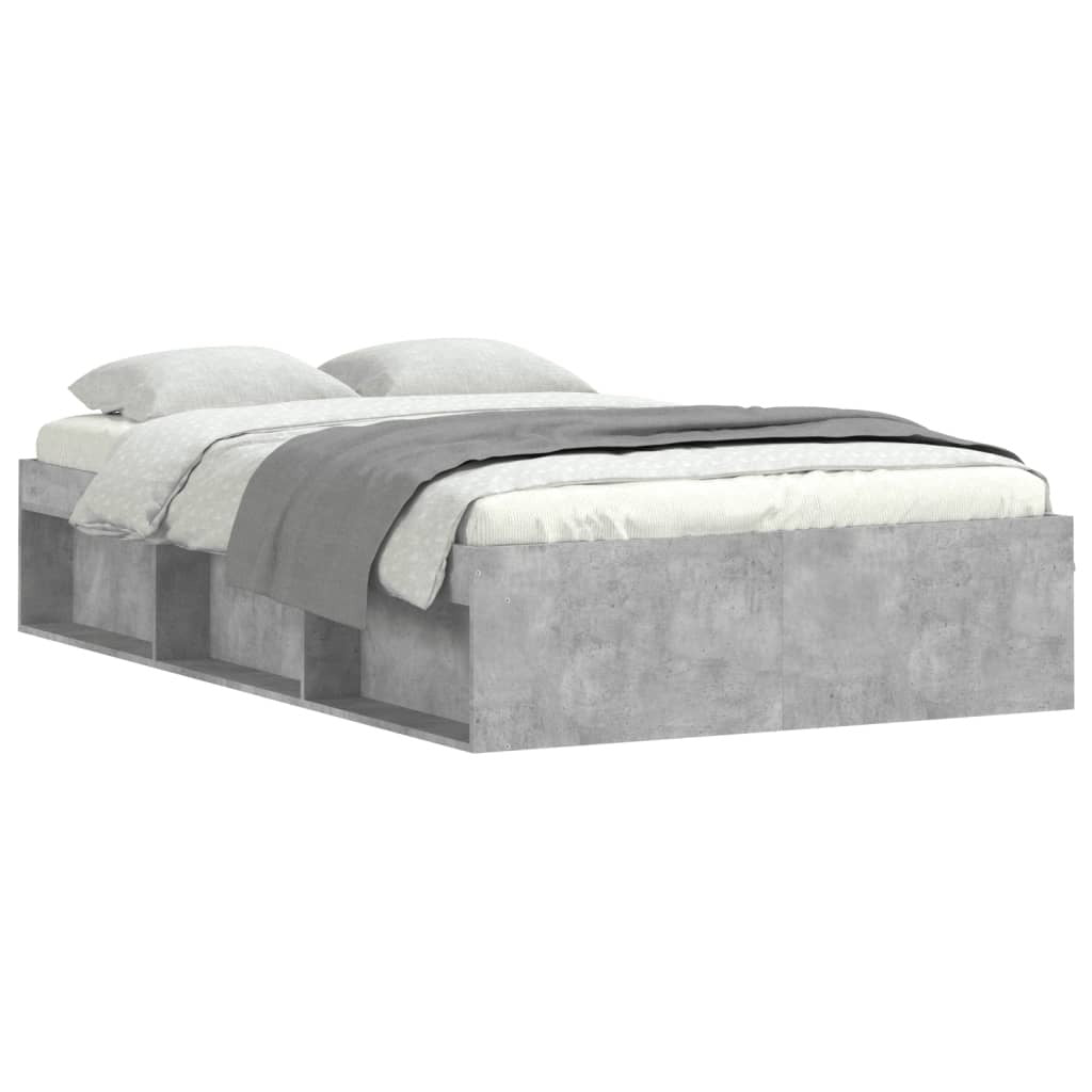 Bed Frame Concrete Grey 120x200 cm