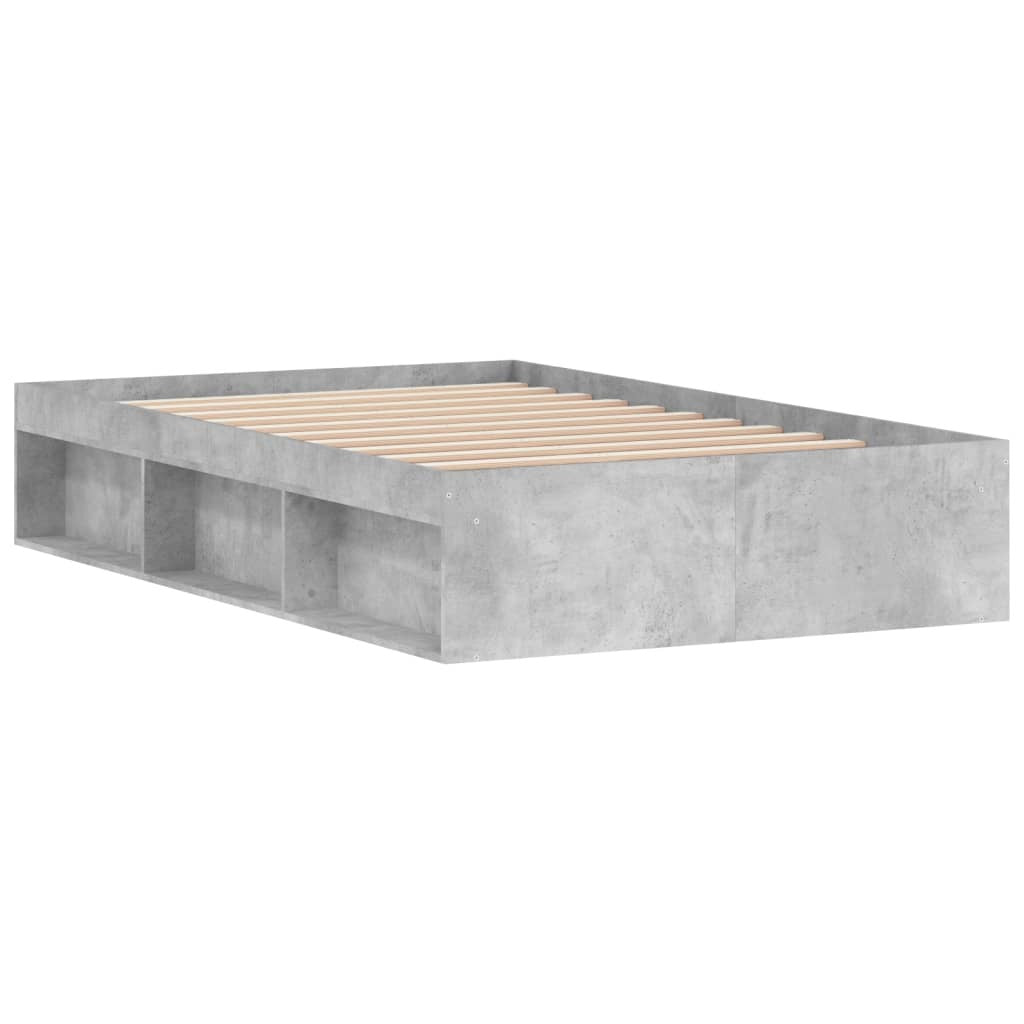 Bed Frame Concrete Grey 120x200 cm