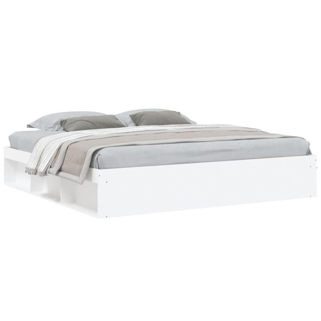 Bed Frame White 200x200 cm