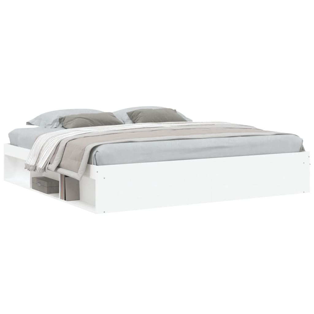 Bed Frame White 200x200 cm