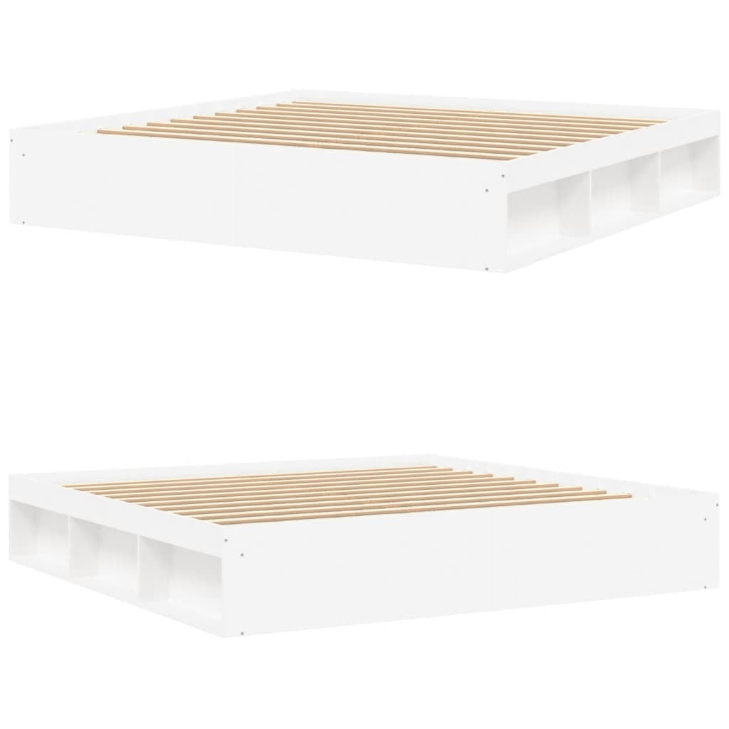 Bed Frame White 200x200 cm