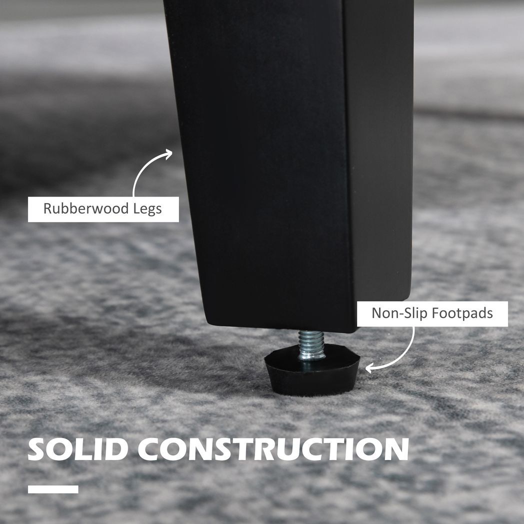 SvvalkaModern Armchair Accent Chair with Rubber Wood Legs for Bedroom Light Grey