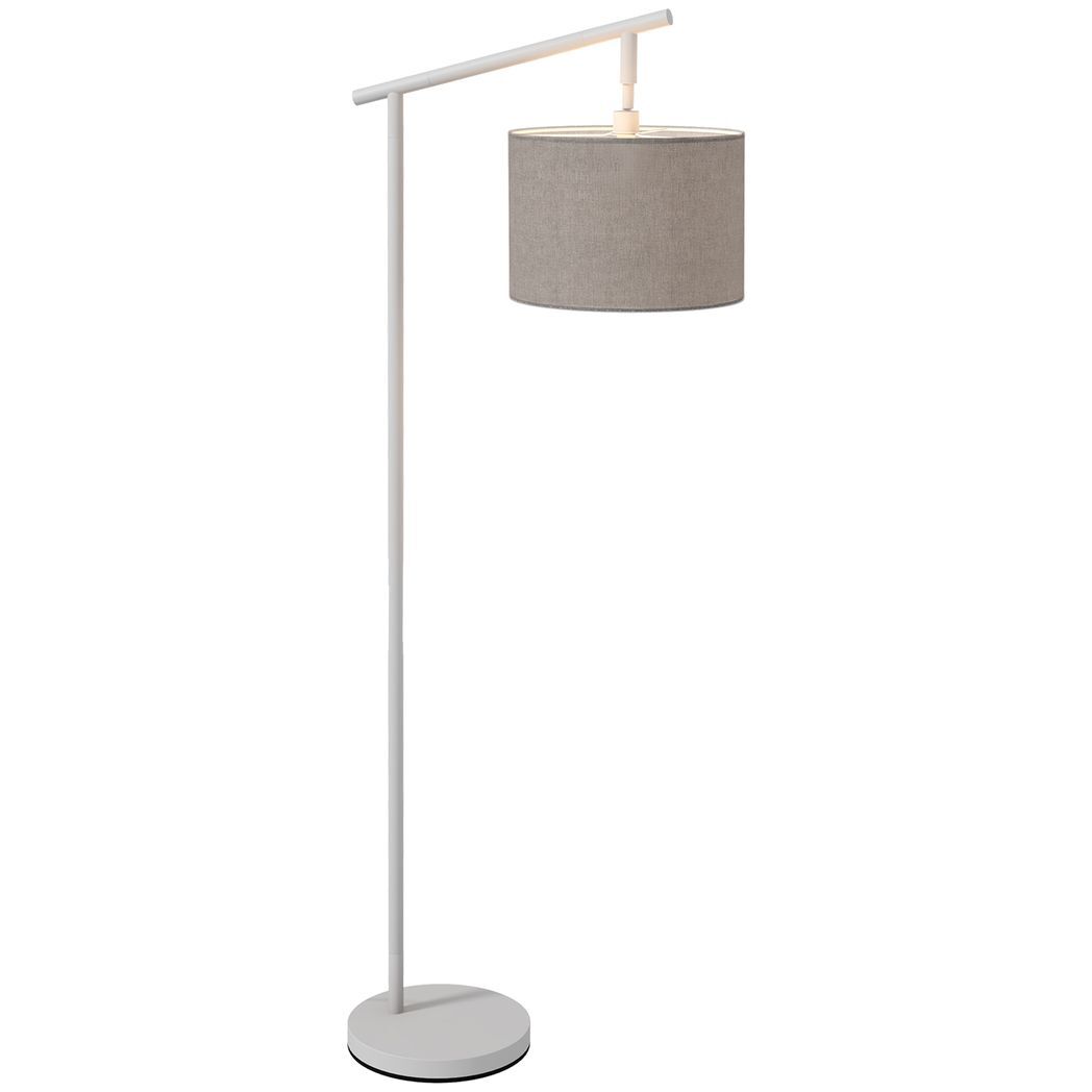 HOMCOM Floor Lamp with 350? Rotating Lampshade, LED Bulb Included, Grey