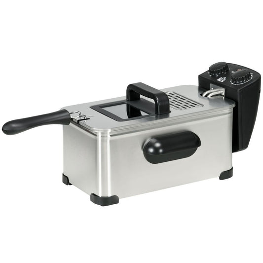 Svvalka3 Litre Deep Fat Fryer with Adjustable Temperature, 60min Timer, 2000W